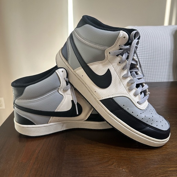 Nike Other - Nike Men's Mid-Top Sneakers — Grey / White / Black